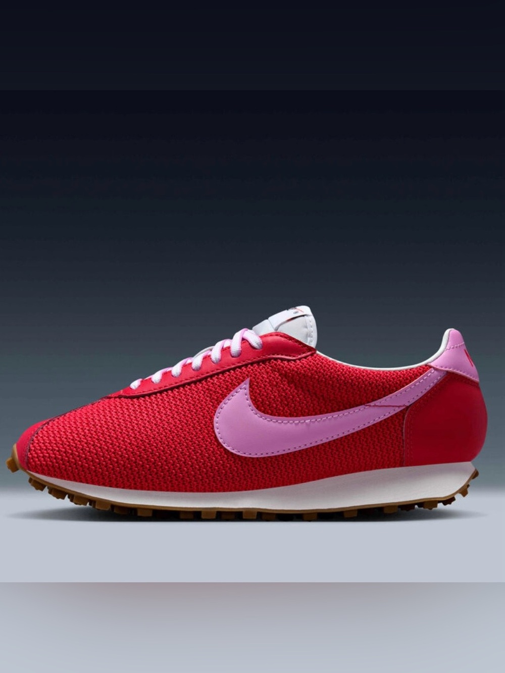Nike Women’s Red Sneaker with Pink Swoosh NWOT